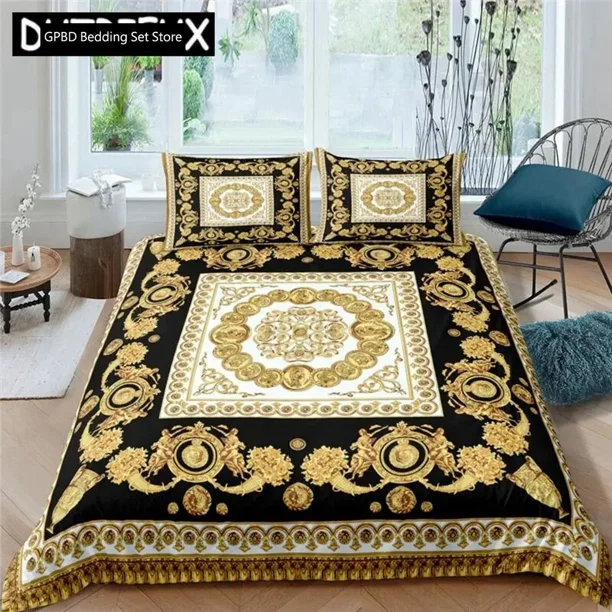European Luxury Bedding Sets Digital Printed Bohemian High Quality Duvet Cover Set DEEUUS Comforter Bedspread