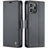 Caseme Tipo Cartera Iphone 14 Pro Con Cierre Magnético, Rfid, Tarjetero, Soporte, Carga Inalámbrica