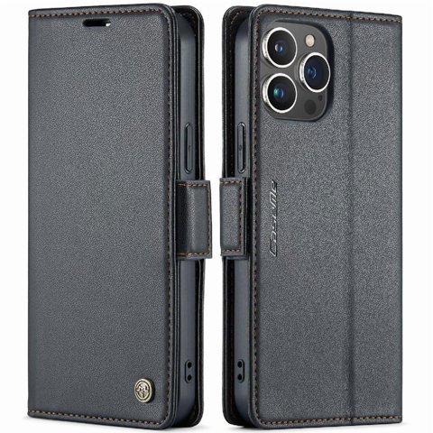 Caseme Tipo Cartera Iphone 14 Pro Con Cierre Magnético, Rfid, Tarjetero, Soporte, Carga Inalámbrica