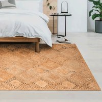 Bazhars - Alfombra 140X200 Cm Yute Heri Braided Nmulti Bk