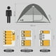thumbnail image 4 of Carpa 6 Personas Kano Calafquen Camping Impermeable 3000 mm, 4 of 14