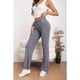 thumbnail image 2 of Pantalon Mujer Tipo Calza Flare Lanilla Tiro Alto Full Elasticado 5064, 2 of 4