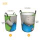 thumbnail image 5 of Babar Cesta de lavandería de gran capacidad redonda con asa, bolsa para ropa sucia plegable, almacenamiento para dormitorio, baño y lavadero 44x35 cm, 5 of 6