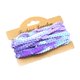 thumbnail image 4 of 5 a?os de lentejuelas Paillette Ribbon Trim Trim Lace Encaje DIY ropa de costura púrpura, 4 of 5