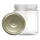 thumbnail image 1 of Frasco conservero vidrio 450 cc 82 mm 12u, tapa dorada, 1 of 3