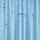 thumbnail image 3 of Cortina de ducha de 182 cm de largo, EVA resistente, transparente, con 12 ganchos, impermeable y sin olor., 3 of 6