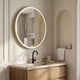 thumbnail image 1 of Espejo Marco Melalico Con Luz Led Touch Para Baño 60cm Dorado, 1 of 7