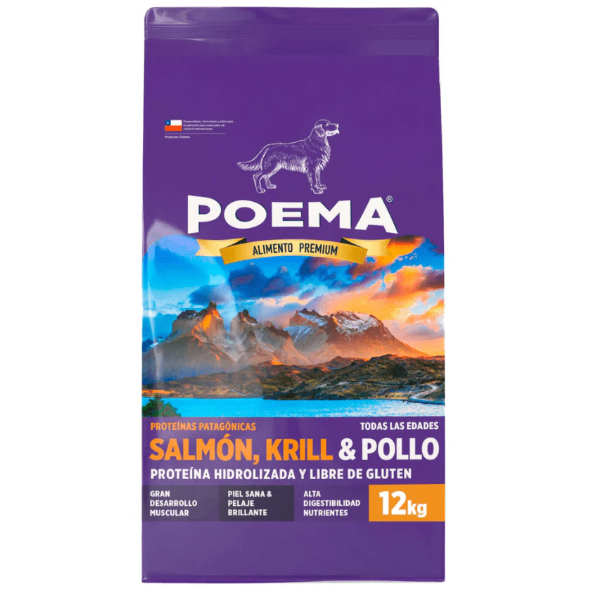 Alimento Perro Poema Proteínas Patagónicas 12kg