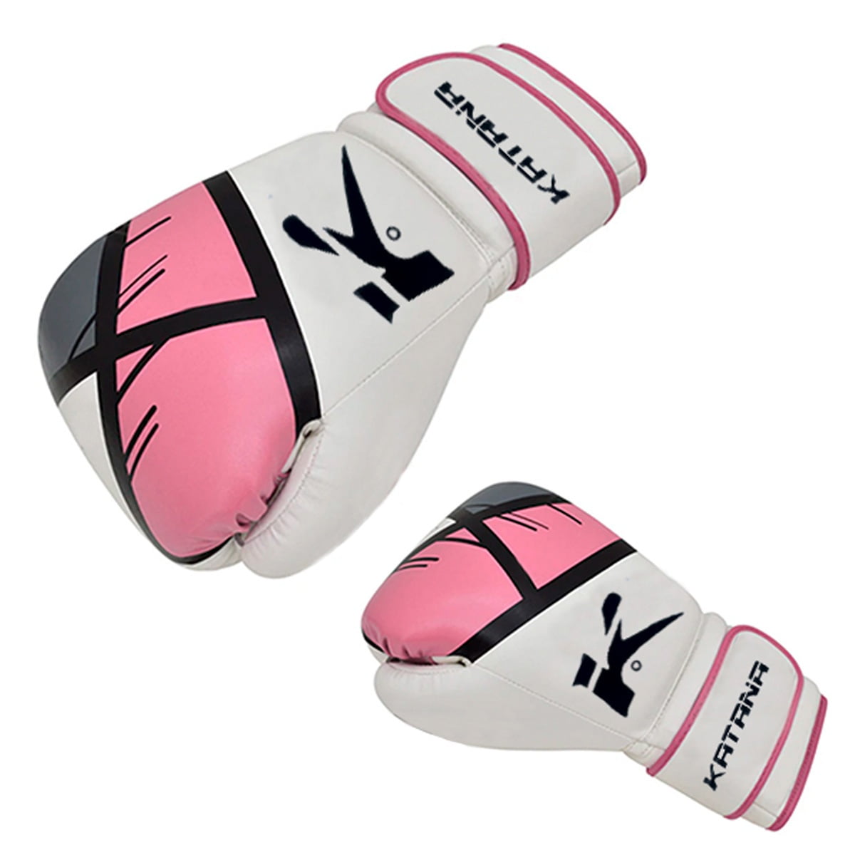 Genérico - Guantes De Boxeo Katana - F7 Ergo – Bgr-f7pk - Rosado Negro - 12 Onz