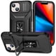 thumbnail image 1 of Funda Armada para iPhone 15 Plus con Tapa Deslizante y Soporte Magnético Giratorio Negro, 1 of 5
