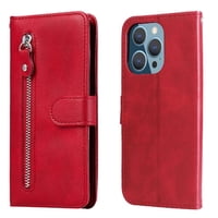 Gangxun - Funda Con Cremallera Para Iphone 11 Pro, Carcasa Cartera De Cuero Pu Con Soporte Y Tarjetero