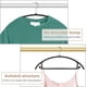 thumbnail image 3 of Perchas de plástico cromadas para trajes (paquete de 5), antideslizantes y ahorradoras de espacio, resistentes y redondeadas, para suéteres, abrigos, chaquetas, pantalones, camisas y vestidos. Perchas, 3 of 6
