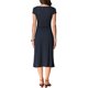 thumbnail image 3 of Vestidos Midi Clásicos de Verano con Lunares para Mujer de INSPIRE CHIC, Manga Corta, Casual, S Azul Oscuro, 3 of 6