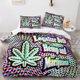 thumbnail image 1 of WEED Bedding Set Single Twin Full Queen King Size Maple leaf Bed Set Aldult Kid Bedroom Duvetcover Sets 3D 3Bed Sheets, 1 of 5