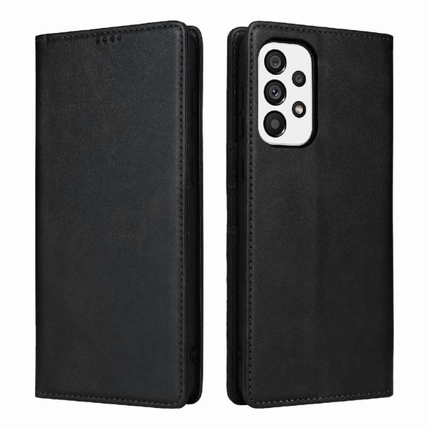 Funda Cartera para Samsung Galaxy A73 5G con Ranuras Tarjetas y Soporte - Protección Completa Negro