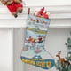 thumbnail image 2 of Johnny Puff Tema: Calcetines de Navidad, fino lino blanco para colgar en escaleras y chimenea, decoración navideña para el hogar, regalo de Navidad.54cm×38cm, 2 of 5