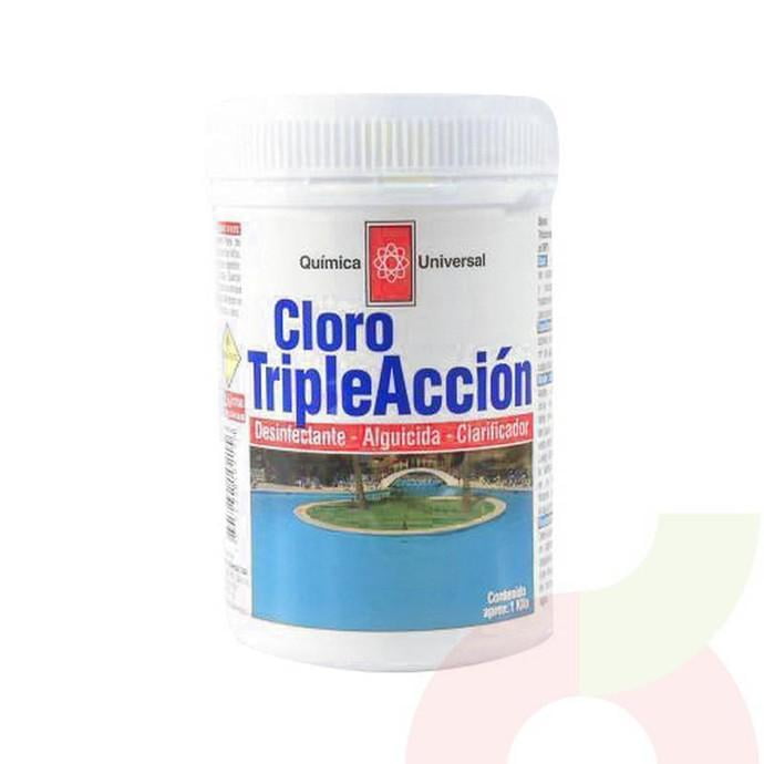 Cloro Triple Accion Quimica Universal 1 Kilo
