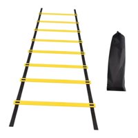 Ioensy - Escalera De Agilidad Ejercicio De Pies Mejora La Coordinación Saltando Obstáculos Plegable 4 Metros 8 Secciones