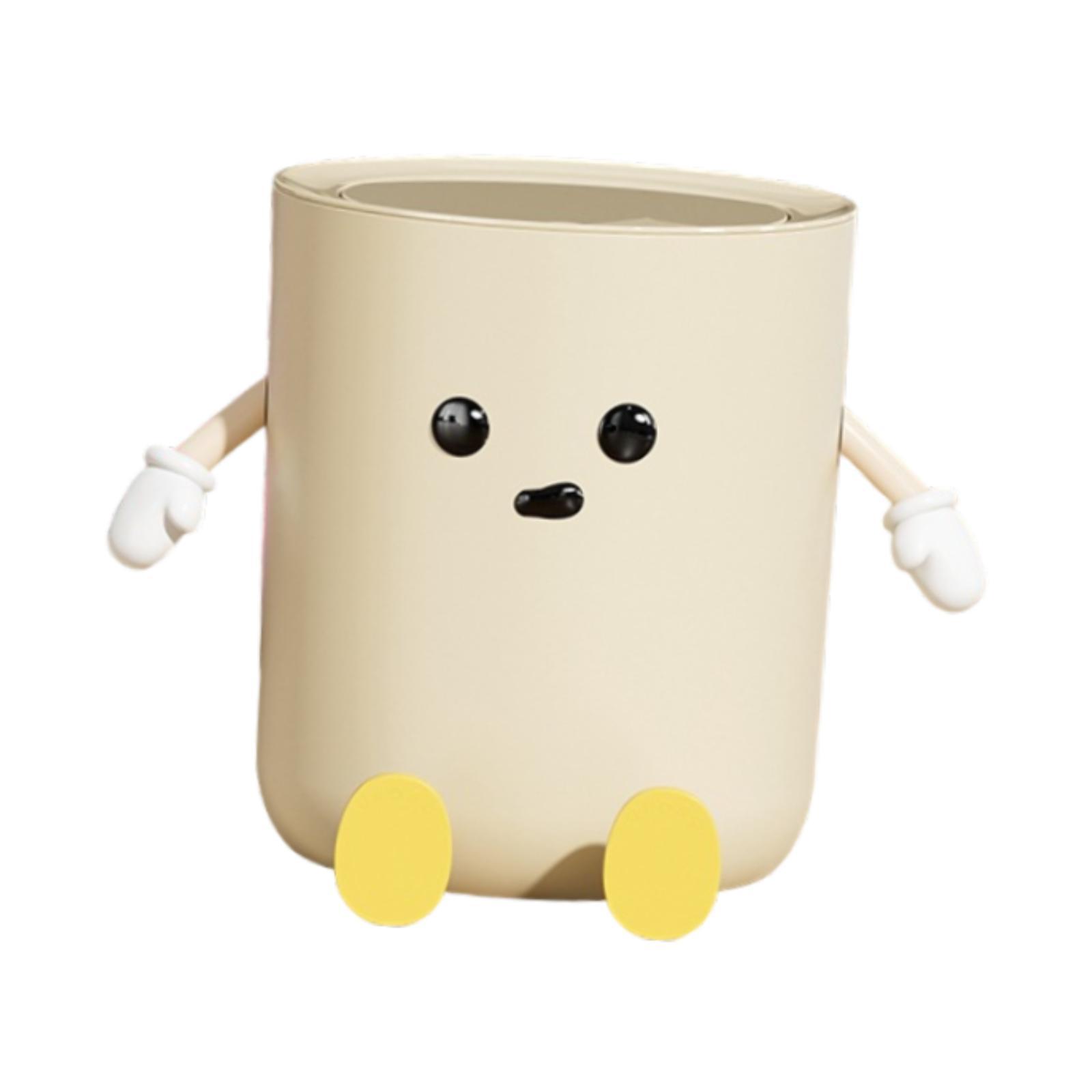 Magideal - Lindo Bote De Basura, Cubo De Basura De Cocina, Práctico Y Elegante Cubo De Basura, Cubo De Basura Para Granja, Baño, Dormitorio, Sala De Estar, Apart 9 L Sentado