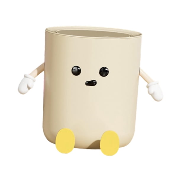 Lindo Bote de Basura, Cubo de Basura de Cocina, Práctico Y Elegante Cubo de Basura, Cubo de Basura para Granja, Baño, Dormitorio, Sala de Estar, Apart 9 l sentado