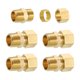 thumbnail image 1 of 5Pack Accesorio de Tubería de Latón, 5/8" OD x 1/2" NPT Macho Latón Compresión Tubo Accesorio, Conector Unión de Compresión de Latón, Adaptador de Acoplamiento Recto de Latón para Tubería de 5/8", 1 of 6