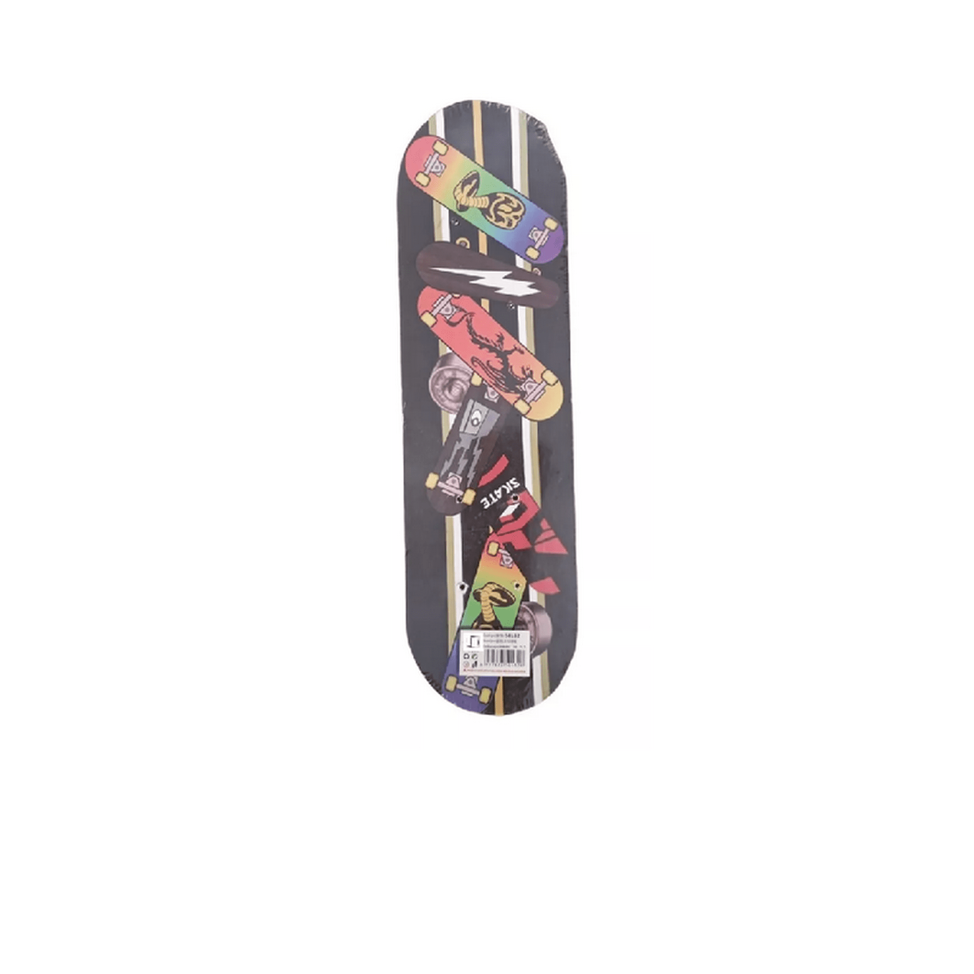 Genérico - Tabla Skate Patineta Niño Unisex 70cm, Negro