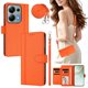thumbnail image 2 of Funda Billetera Delgada para Xiaomi POCO M6 Pro 4G, Cuero Sintético, Naranja, 2 of 6