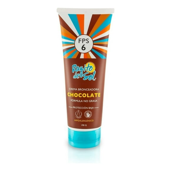 Crema bronceadora Rayito De Sol chocolate, 190 g