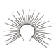 thumbnail image 1 of Diadema De Sol Con Halo Para Halloween, Accesorio Para El Cabello, Para Carnavales, Juegos De Rol, Disfraces, Color Negro, 1 of 5
