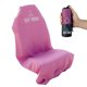 thumbnail image 1 of Funda de asiento de coche, sudadera con capucha, portátil, de microfibra rosa, 1 of 7