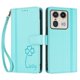 thumbnail image 3 of Funda Cartera Trébol para Motorola Edge 50 Ultra 5G con Ranuras Tarjetas y Carga Inalámbrica Verde menta, 3 of 6