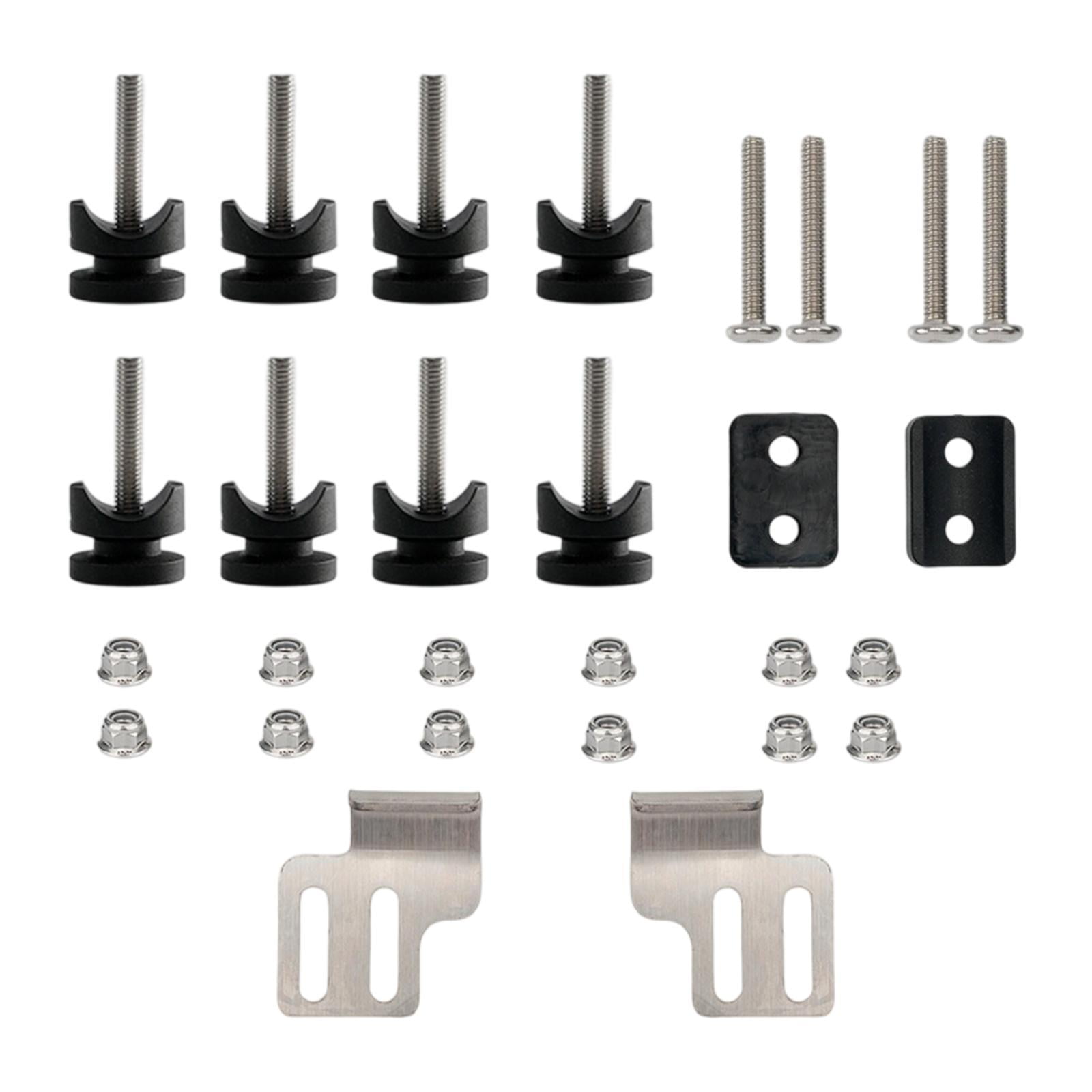 Magideal - Kit De Montaje Para Baúl De Motocicleta Piezas Del Kit De Montaje Para Baúl De Motocicleta Tornillos De Placa Profesional Buje Almohadilla Espaciador