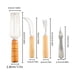 thumbnail image 3 of 4pcs/Set Stainless Steel Pineapple Peeler, Pineapple Eye Remover Sugarcane Knife Cutter Vegetable Fruit Cutting Tools, 3 of 3