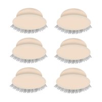 Ioensy - 6 Piezas De Extensiones De Pestañas, Suministros De Repuesto Para Herramientas De Maquillaje Para Principiantes, Color Rosa