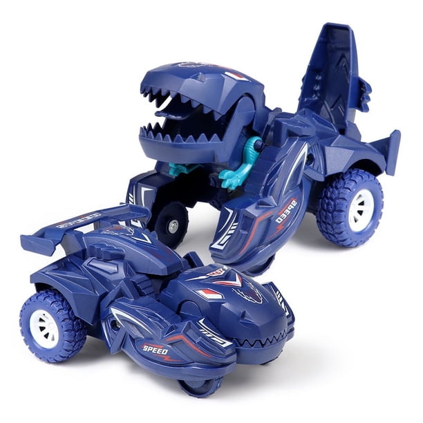 New Transforming Dinosaur Car Deformation Car Toys Inertial Sliding Dino Car Automatic Transform Toy Boys Amazing Gifts Kid Toy