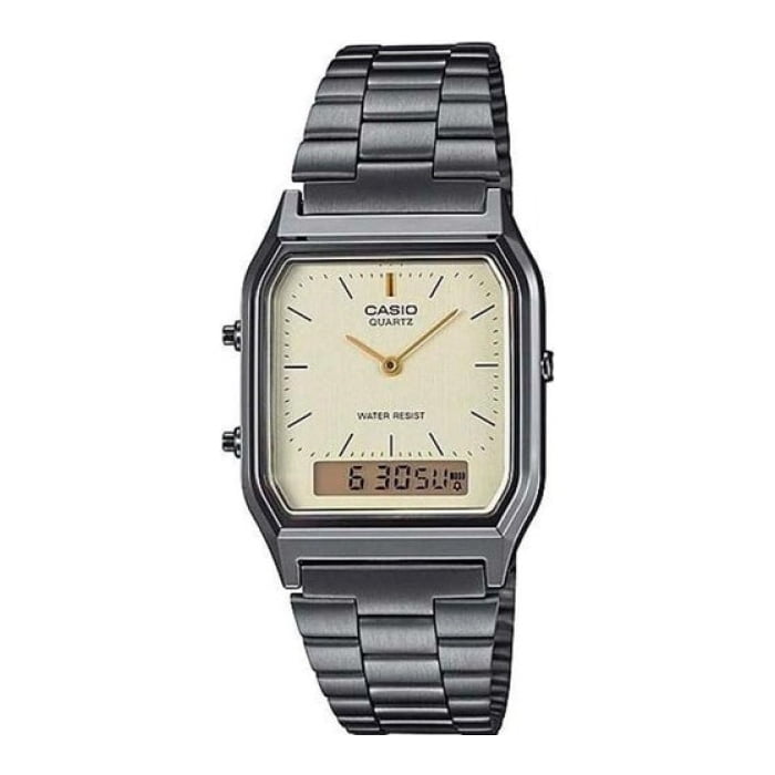 Reloj Analogo-digital Plateado Casio Aq-230gg-9a