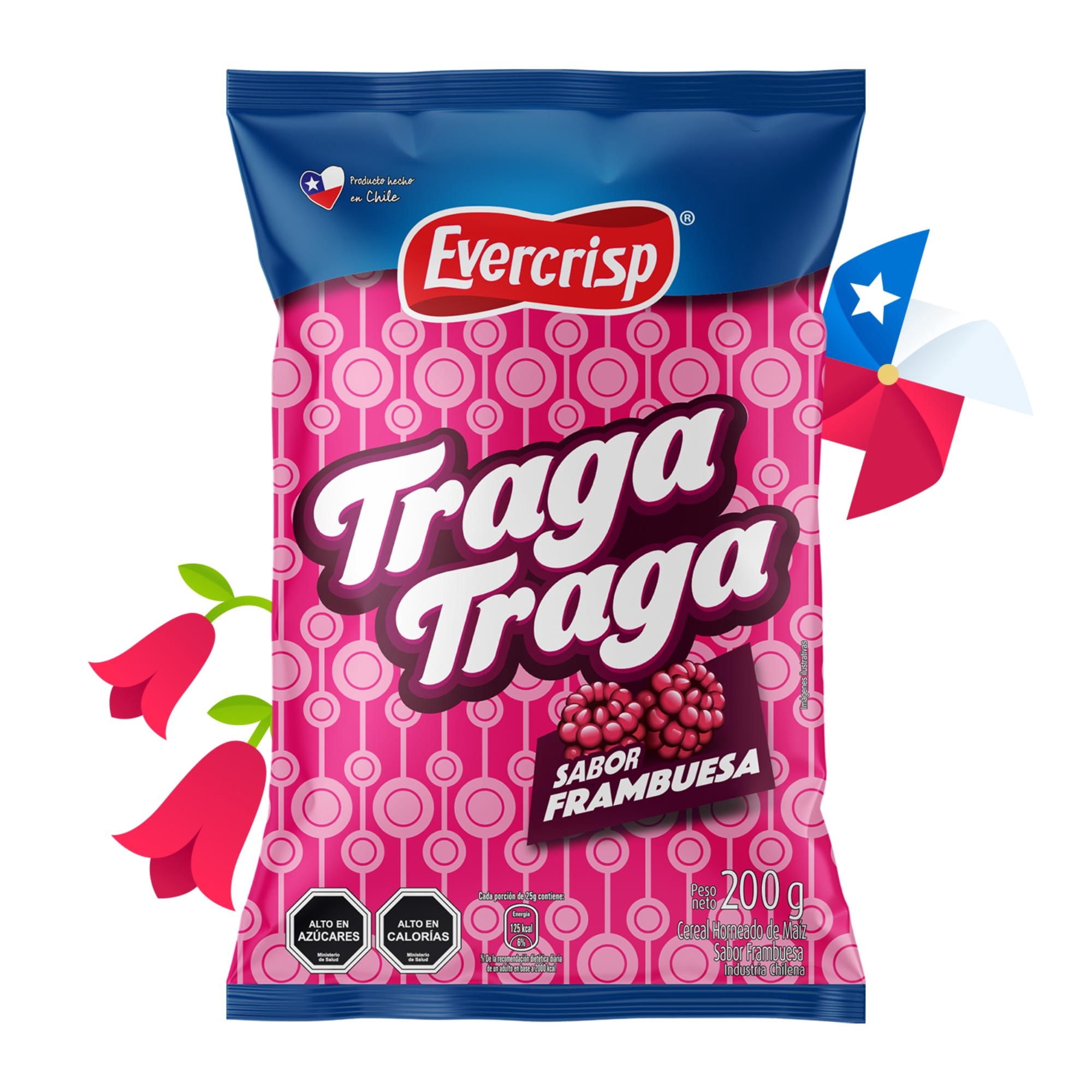 Sufles Traga Traga Frambuesa, 200 g
