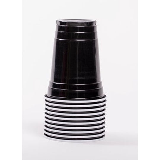 Vaso Bicolor Negro 20 Un GREAT VALUE