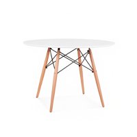 Klik Muebles - Mesa De Comedor Eames 100Cm Redonda - Blanca