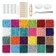 thumbnail image 4 of Cuentas De Semillas De Vidrio Surtidas 24 Colores Para Manualidades De Joyería 3000 Piezas 4 Mm, 4 of 5