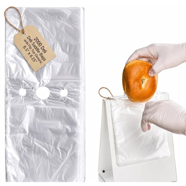 Bolsas para delicatessen GEEX DEPOT paquete de 2000 16 × 16 cm espesor .5 mil con cierre abatible