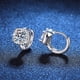 thumbnail image 3 of Aretes de Aro de Moissanita 1-2cttw para Mujer Color D Claridad VVS1 Aretes Pequeños de Diamante Aretes de Moissanita de Plata Esterlina para Mujer con Certificado, 3 of 8