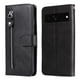 thumbnail image 3 of Funda tipo cartera para Google Pixel 7 Pro con bolsillo con cremallera y ranuras para tarjetas – Función de soporte Negro, 3 of 6