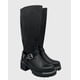 thumbnail image 2 of Bota para mujer, Negra bajo la rodilla correa con hebilla, 2 of 5