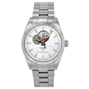Reloj Tissot T-Classic Gentleman Powermatic 80 Silver Open Heart Dial Automatic T127.407.11.031.01 100M Men'S Watch