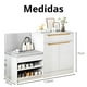 thumbnail image 2 of Zapatero Integrado Con Armario De 1 Cajón 110x30x75cm Blanco, 2 of 5