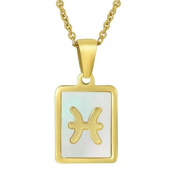 Collar HESHPAWS Constellation Shell 18K Gold Plated Dorado