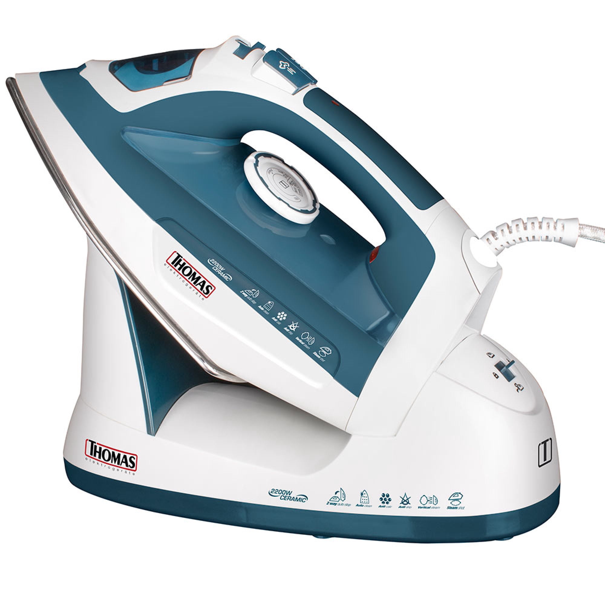 Plancha a Vapor TH-7355 2200W Verde