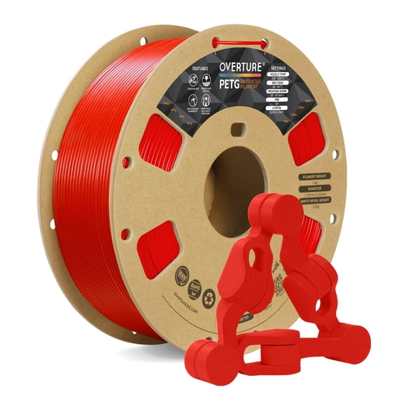 Filamento Para Impresora 3d Petg Bobina De 1 75 Mm Y 1 Kg (rojo)