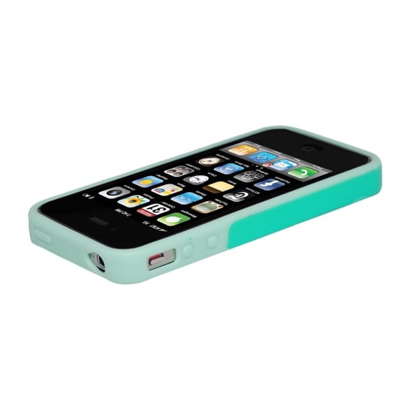 Funda de teléfono Hard Candy Bubble Slider azul para iPhone 4/4s